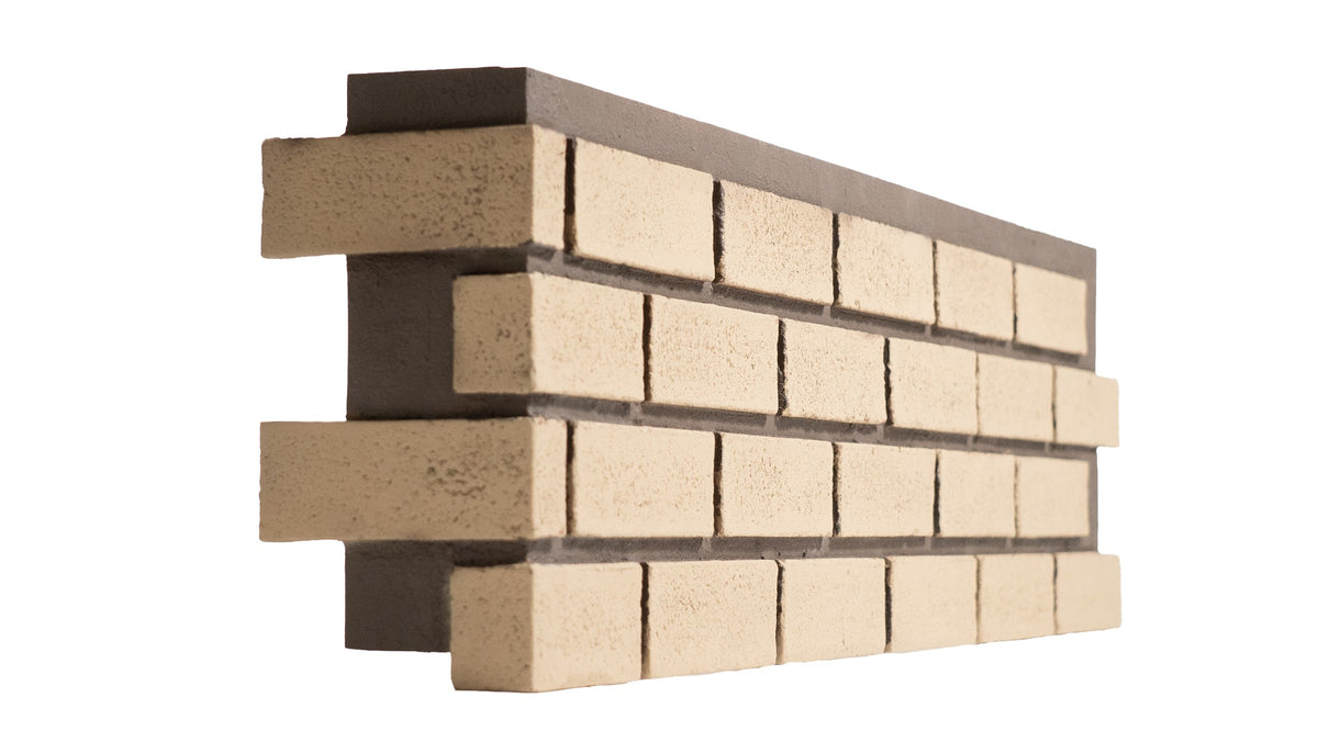 Quality Stone Modern Brick Panel in Old School Yellow — view 10