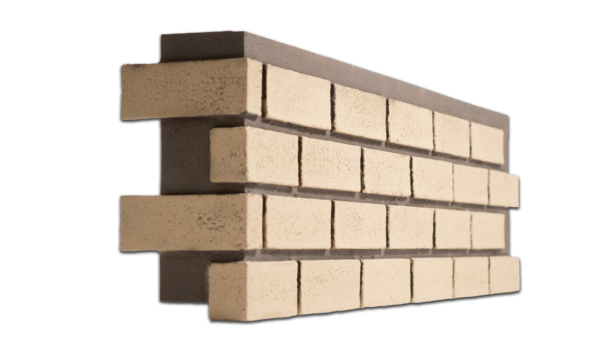 Quality Stone Modern Brick Panel in Old School Yellow — view 11