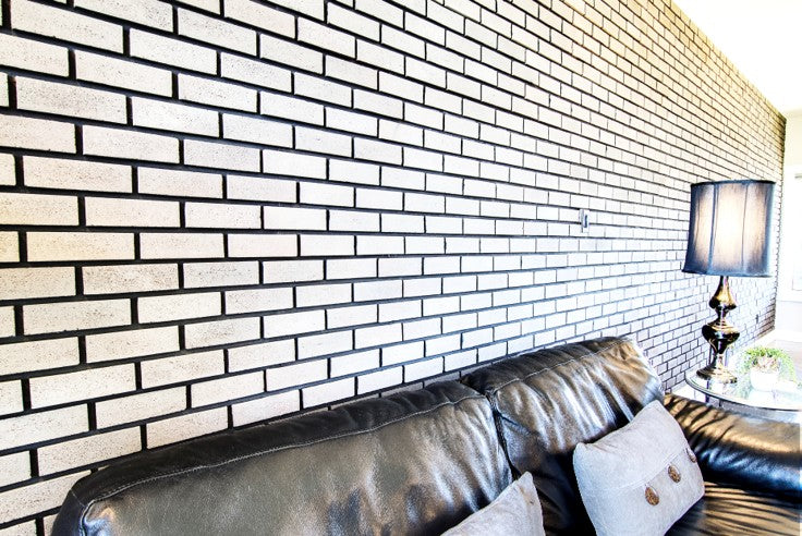 Quality Stone Modern Brick Panel in Old School Yellow — view 14