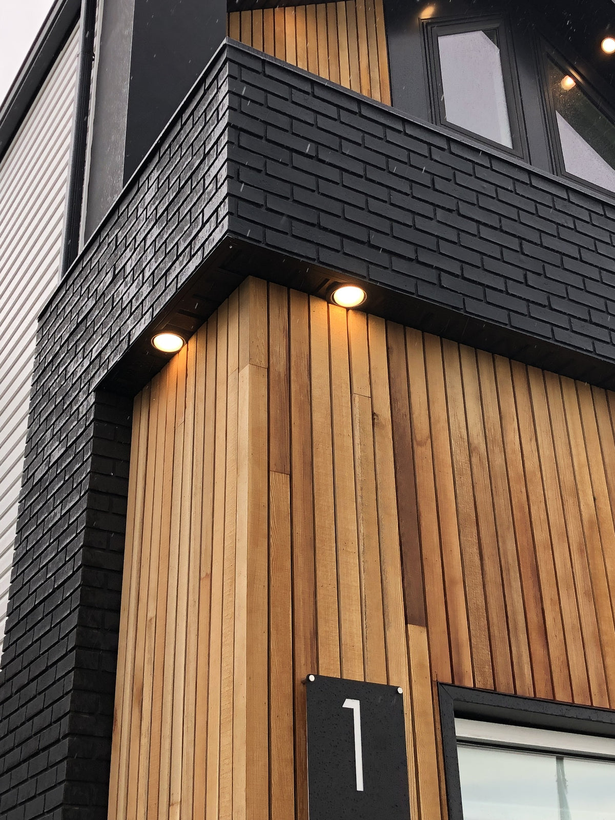 Quality Stone Modern Brick Panel in Pencil Lead — view 14