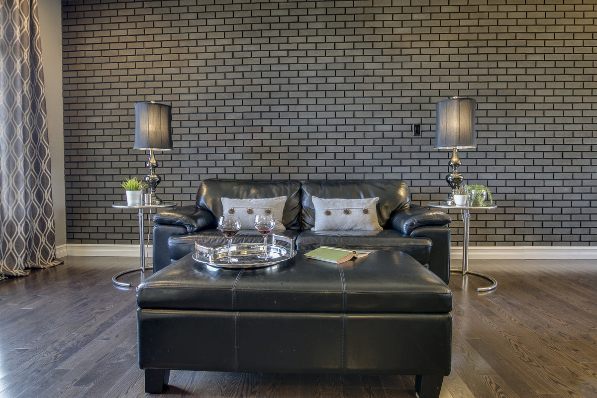 Quality Stone Modern Brick Panel in Pencil Lead — view 20