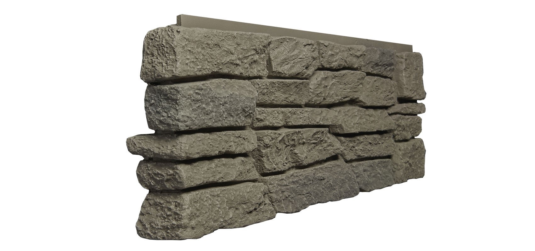 Quality Stone Ridge Stone corner panel in Grey Blend — pre-formed Left & Right outside corner