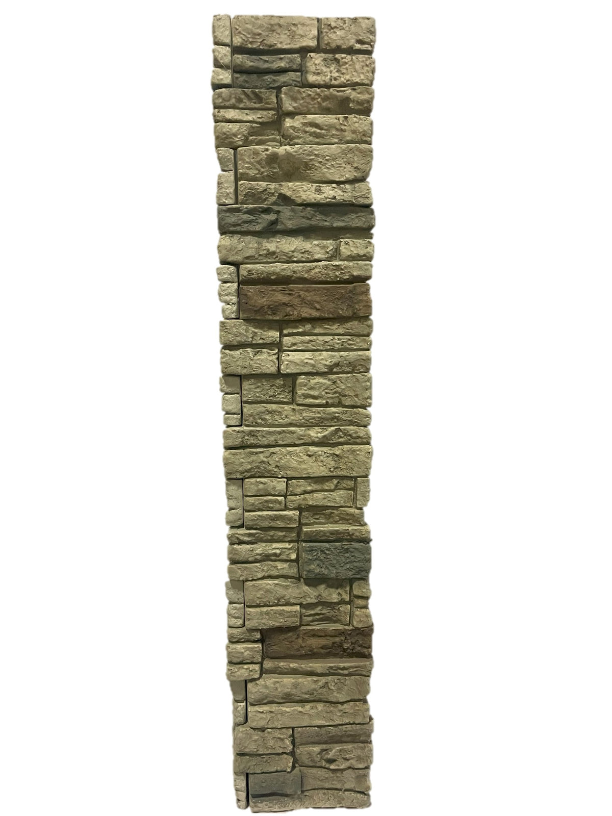 Quality Stone Stacked Stone Pillar Panel in Limestone — view 120