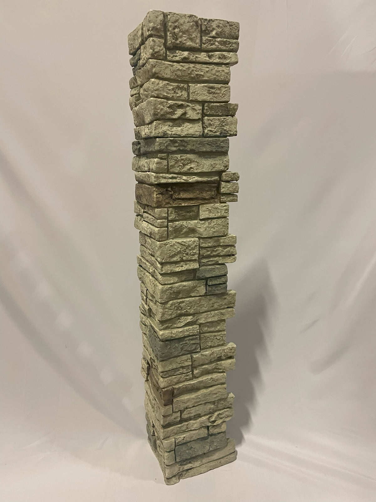 Quality Stone Stacked Stone Pillar Panel in Limestone — view 88