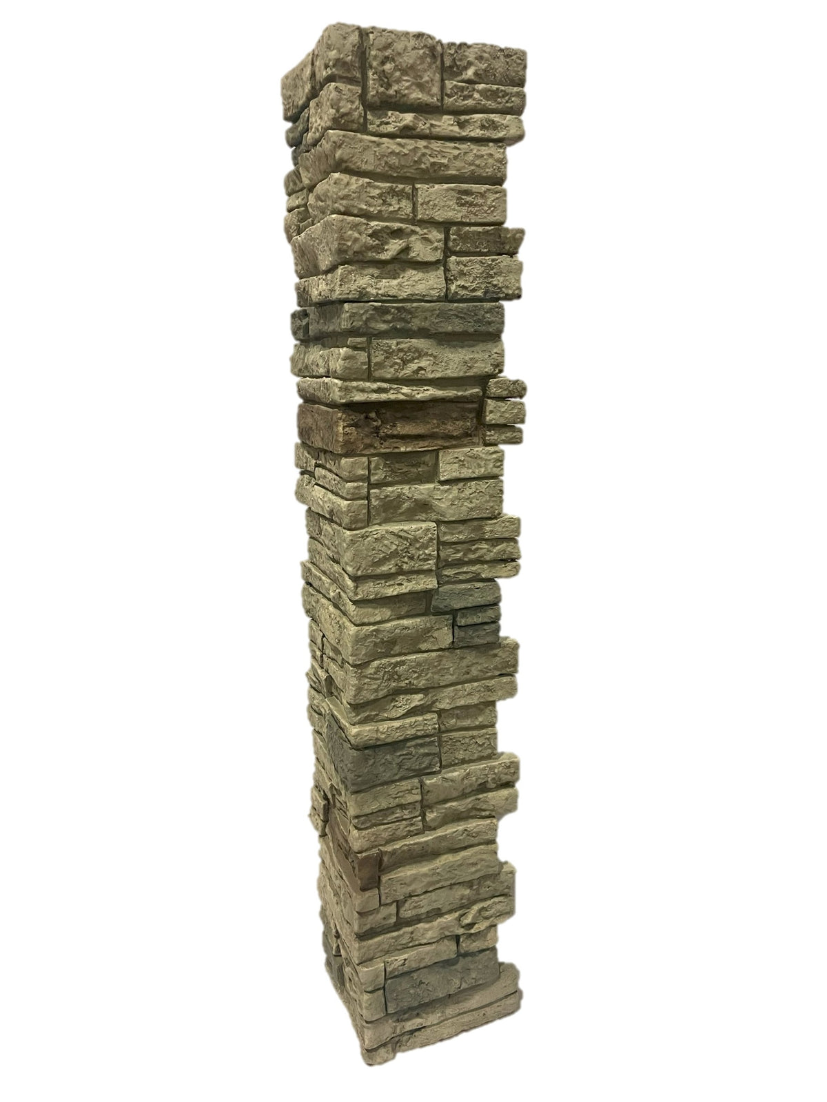 Quality Stone Stacked Stone Pillar Panel in Limestone — view 115