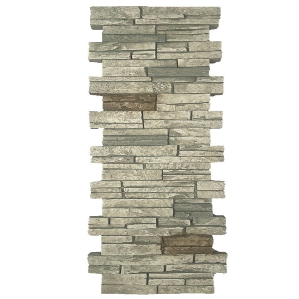 Quality Stone Stacked Stone Pillar Panel in Limestone — view 131