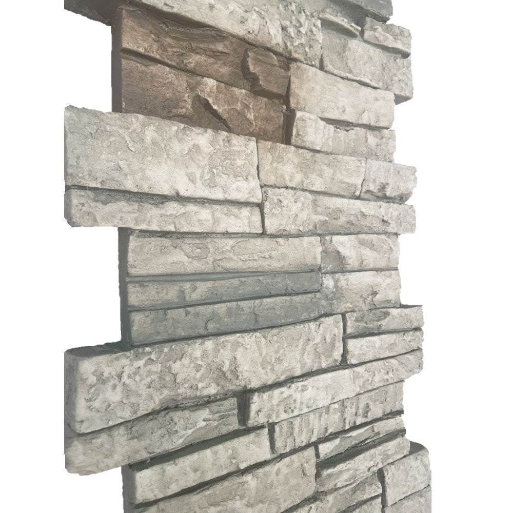 Quality Stone Stacked Stone Pillar Panel in Limestone — view 134