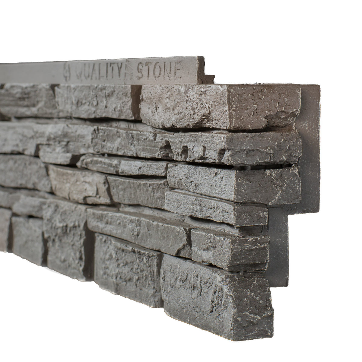 Quality Stone Stacked Stone Corner in Grey Blend — view 9