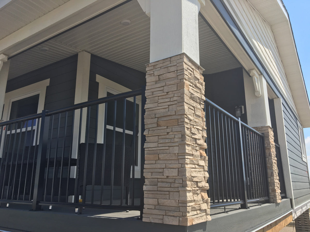 Quality Stone Stacked Stone Panel in Aspen Blend — view 14