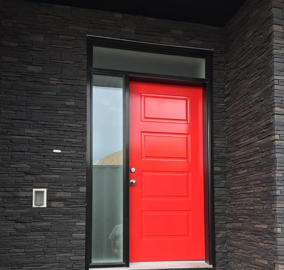 Quality Stone Stacked Stone Panel in Black Blend — view 54