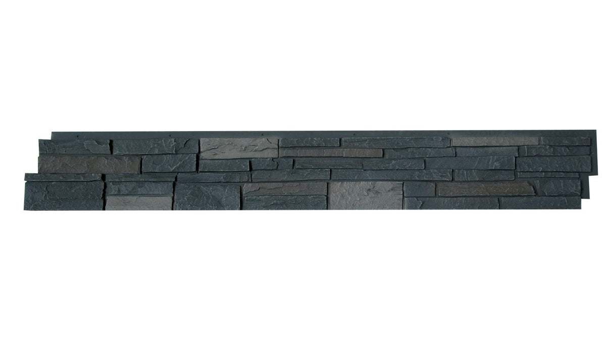 Quality Stone Stacked Stone Panel in Dark Brown Blend — view 55