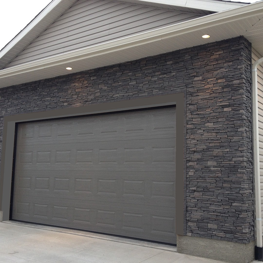 Quality Stone Stacked Stone Panel in Dark Brown Blend — view 58