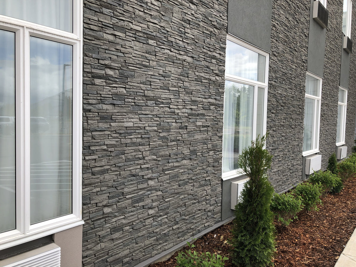 Quality Stone Stacked Stone Panel in Grey Blend — view 29
