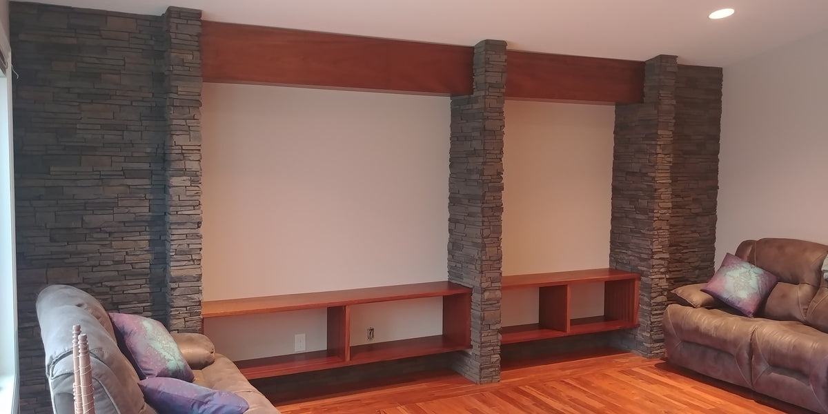 Quality Stone Stacked Stone Panel in Grey Brown — view 39