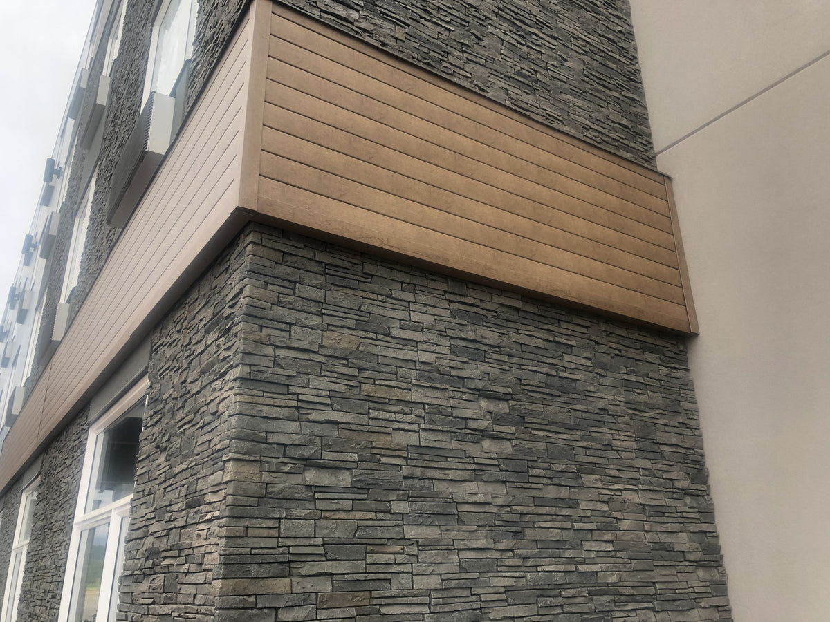 Quality Stone Stacked Stone Panel in Grey Brown — view 43