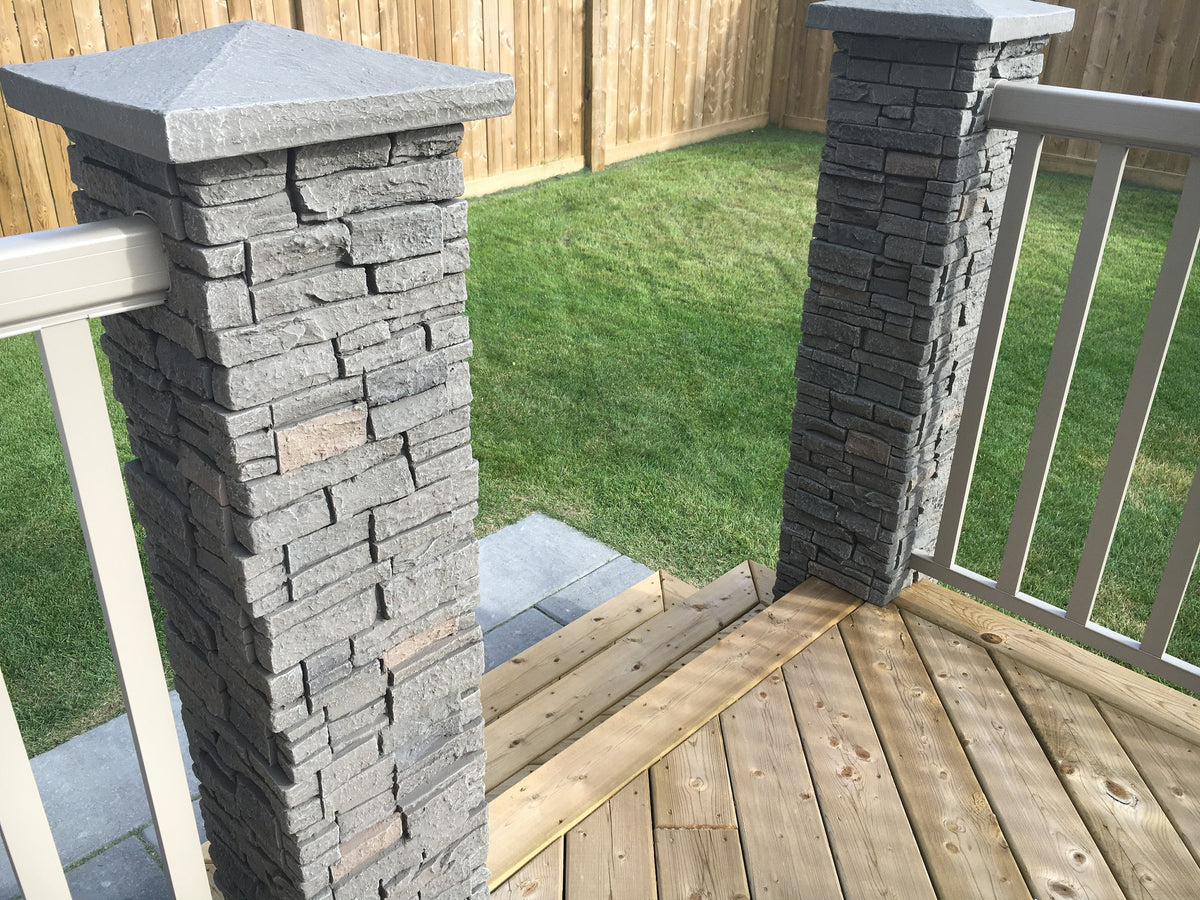Quality Stone Stacked Stone Panel in Grey Brown — view 44