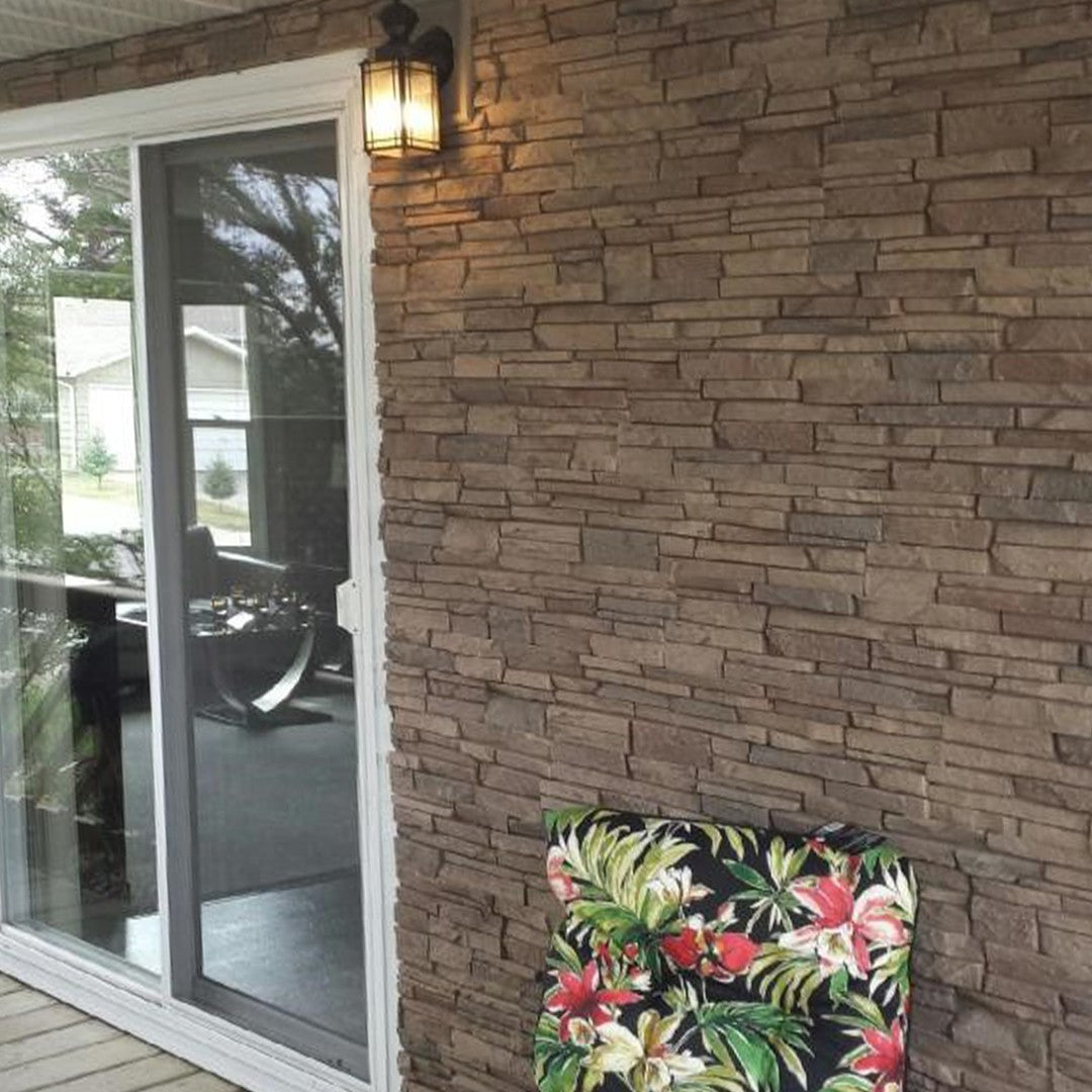 Quality Stone Stacked Stone Panel in Light Brown Blend — view 45
