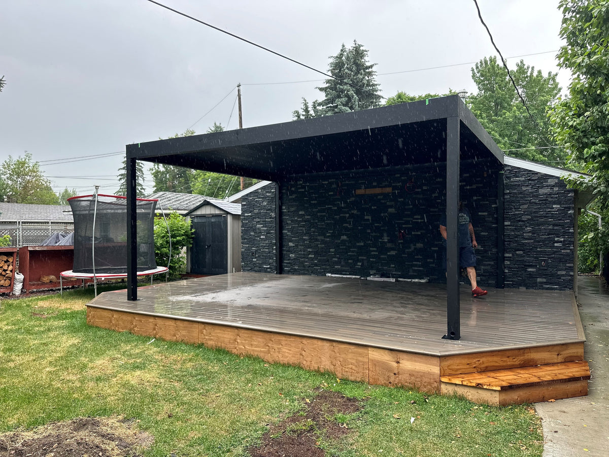 Quality Stone Stacked Stone Panel in Midnight Shadow — view 21