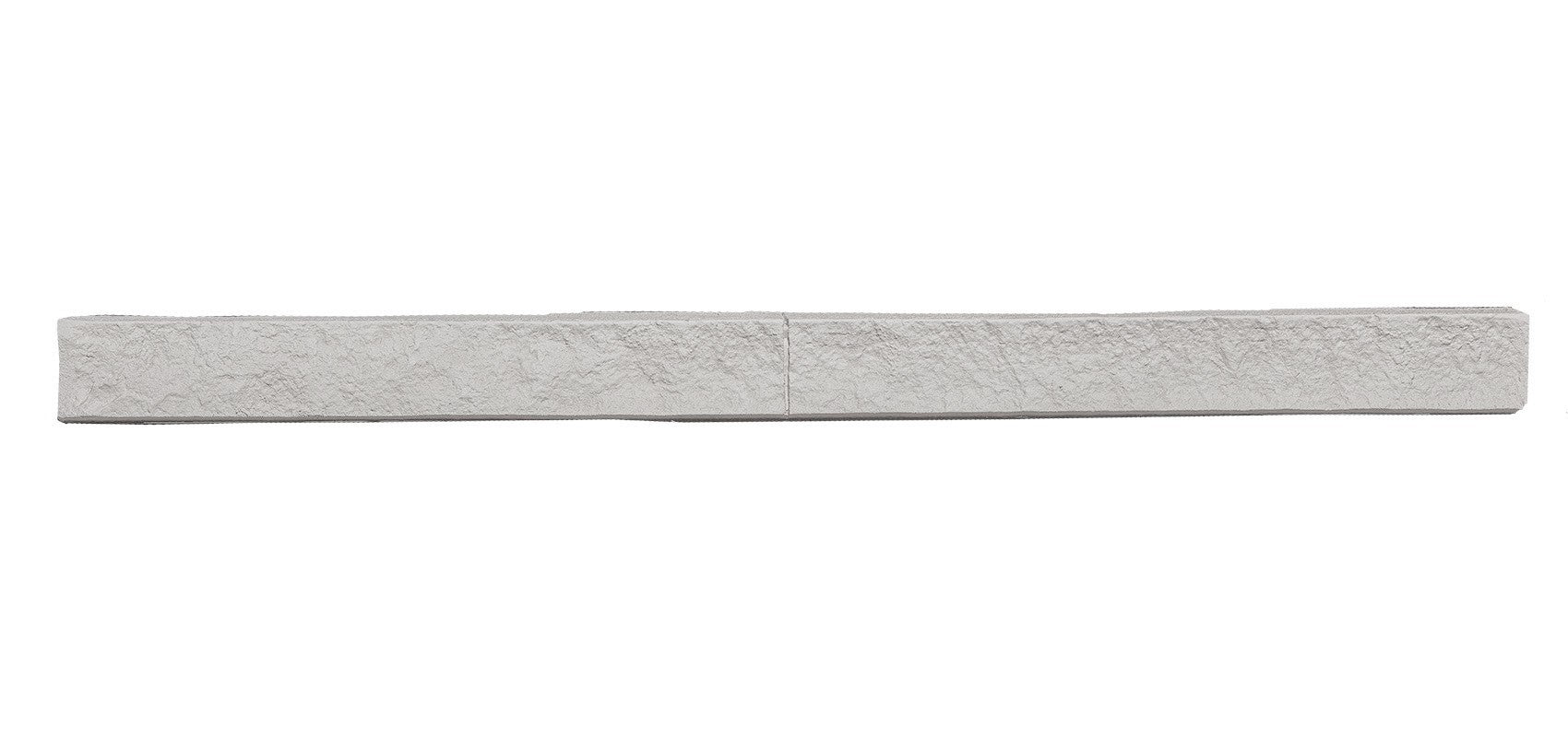 Quality Stone faux Stacked Stone panel in Simply White — interlocking polyurethane wall panel, 2 sq ft per piece
