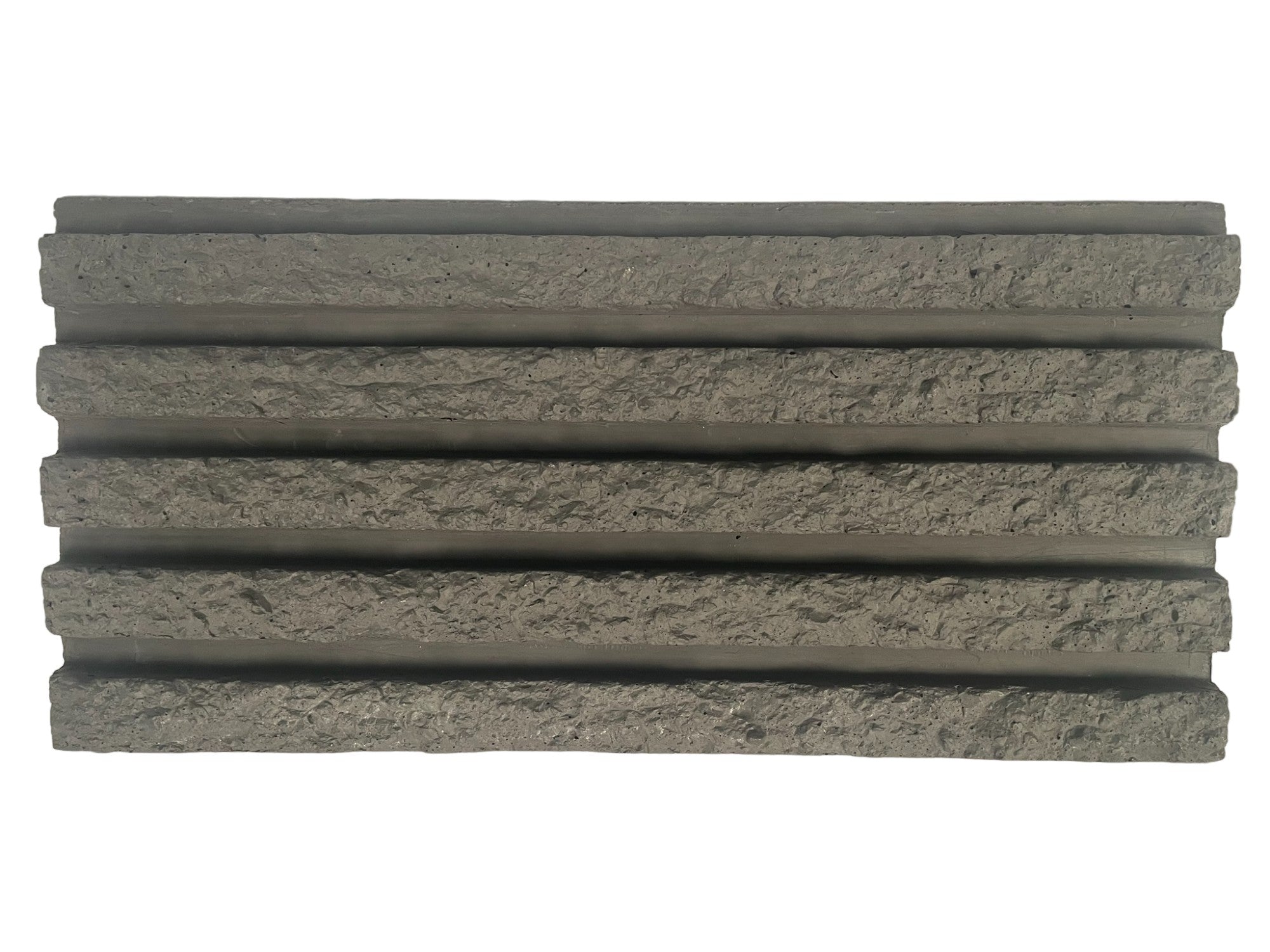 RealCast Fluted Concrete Wall Panel in Charcoal — 1-1/2-inch vertical flute depth, 1.9 sq ft per piece