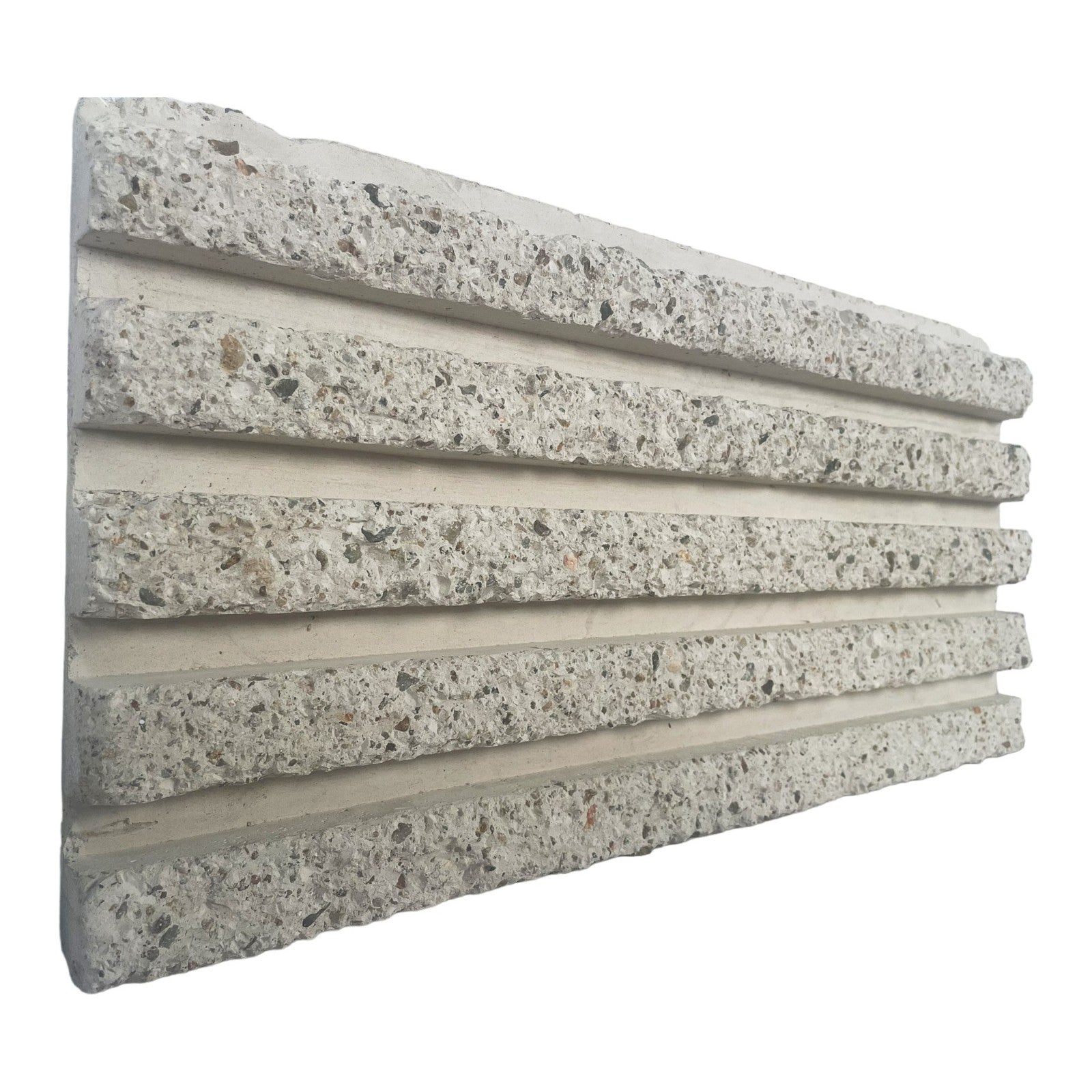RealCast Fluted Panel in Light Grey — Sample