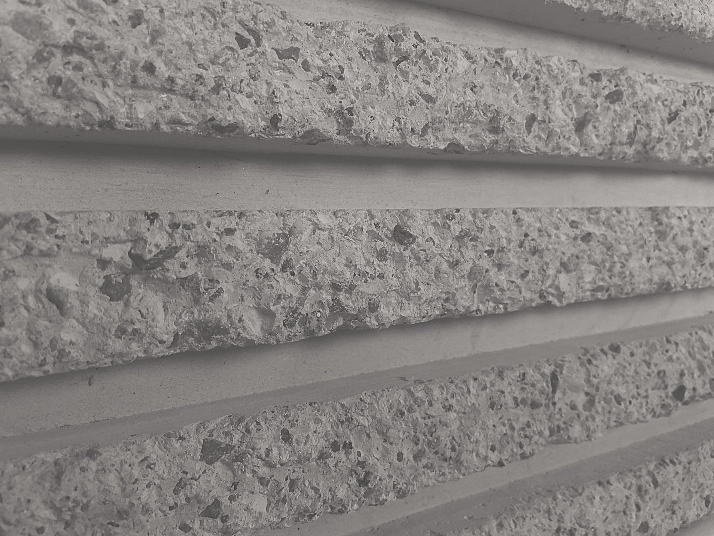 RealCast Fluted Concrete Wall Panel in Medium Grey — 1-1/2-inch vertical flute depth, 1.9 sq ft per piece