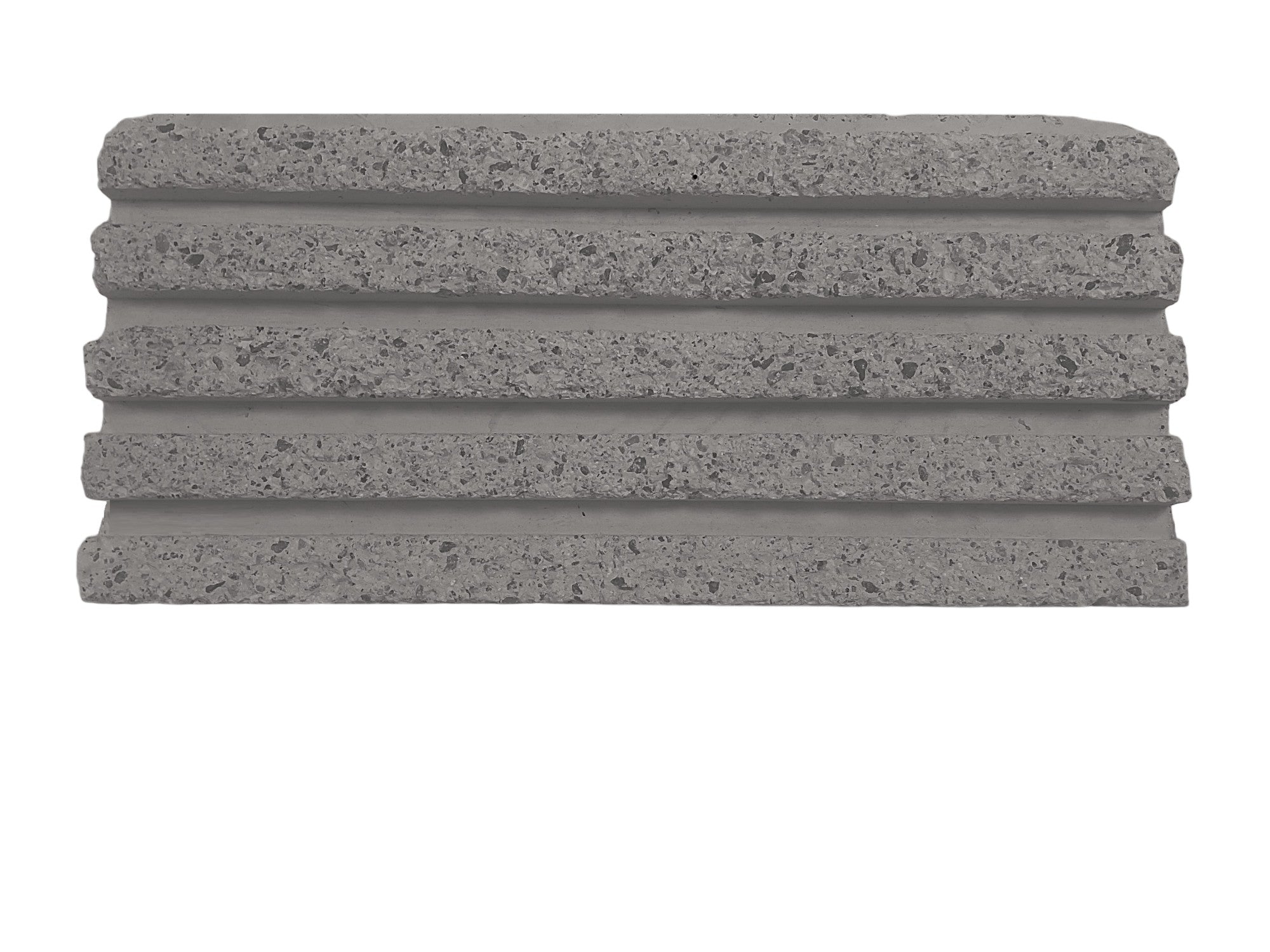 RealCast Fluted Concrete Wall Panel in Medium Grey — 1-1/2-inch vertical flute depth, 1.9 sq ft per piece