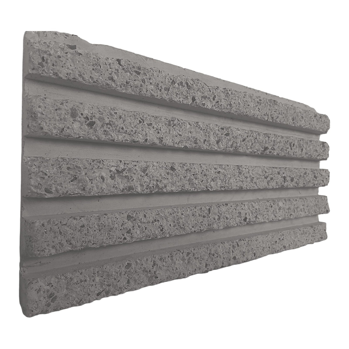 RealCast Fluted Panel in Medium Grey
