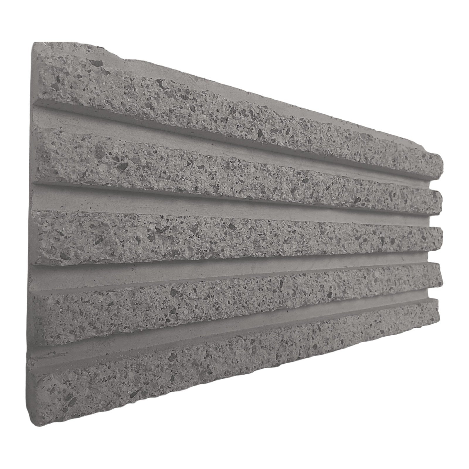 RealCast Fluted Panel in Medium Grey — Sample