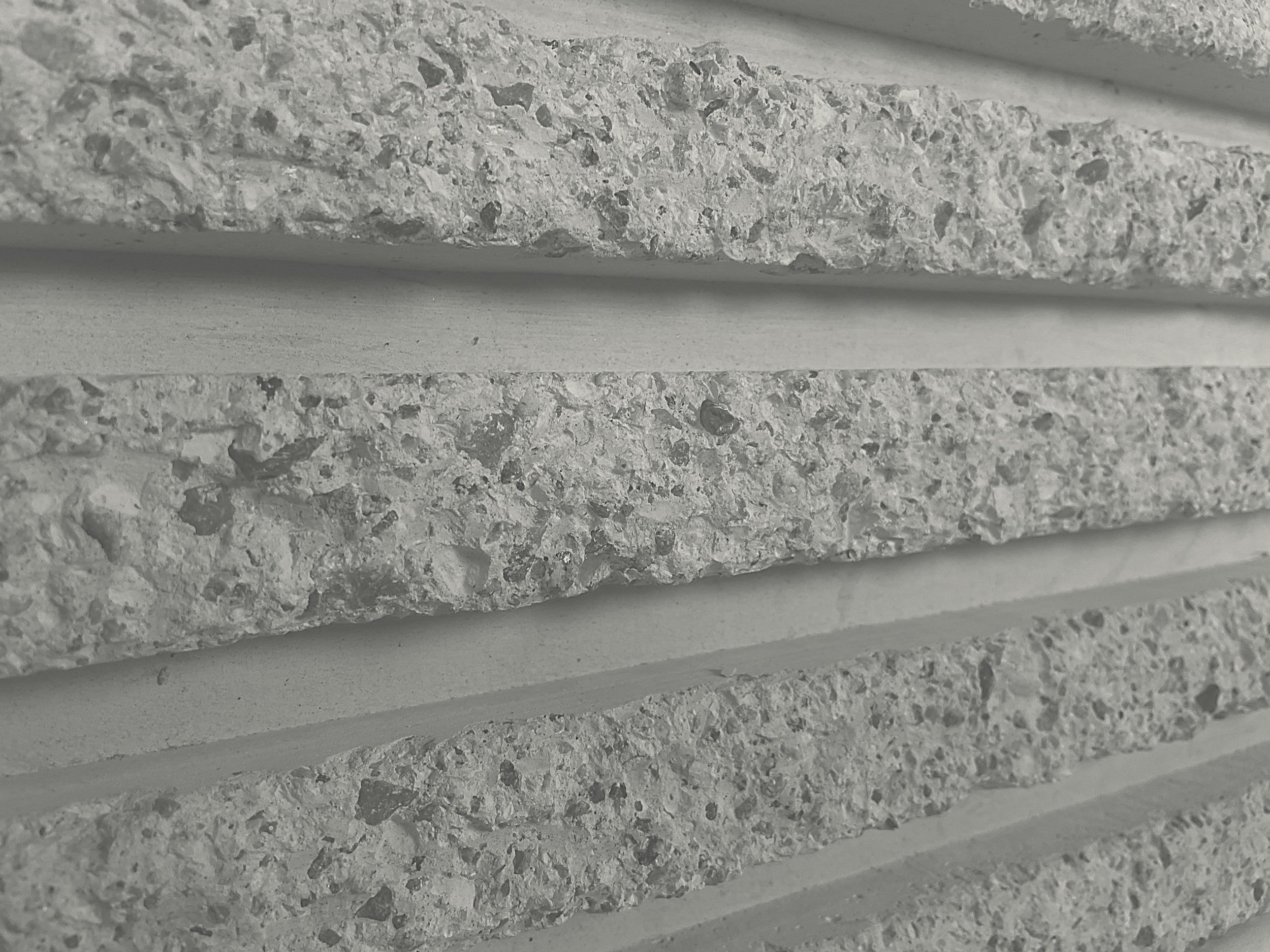 RealCast Fluted Concrete Wall Panel in Natural Grey — 1-1/2-inch vertical flute depth, 1.9 sq ft per piece