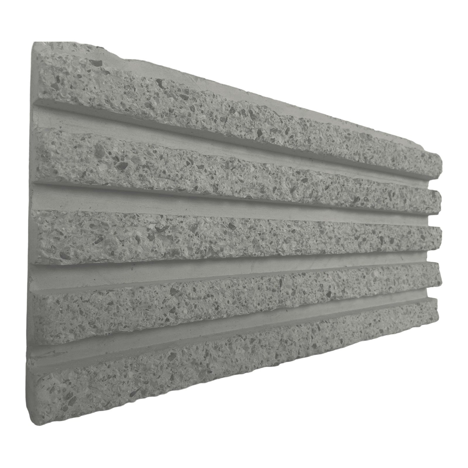 RealCast Fluted Panel in Natural Grey