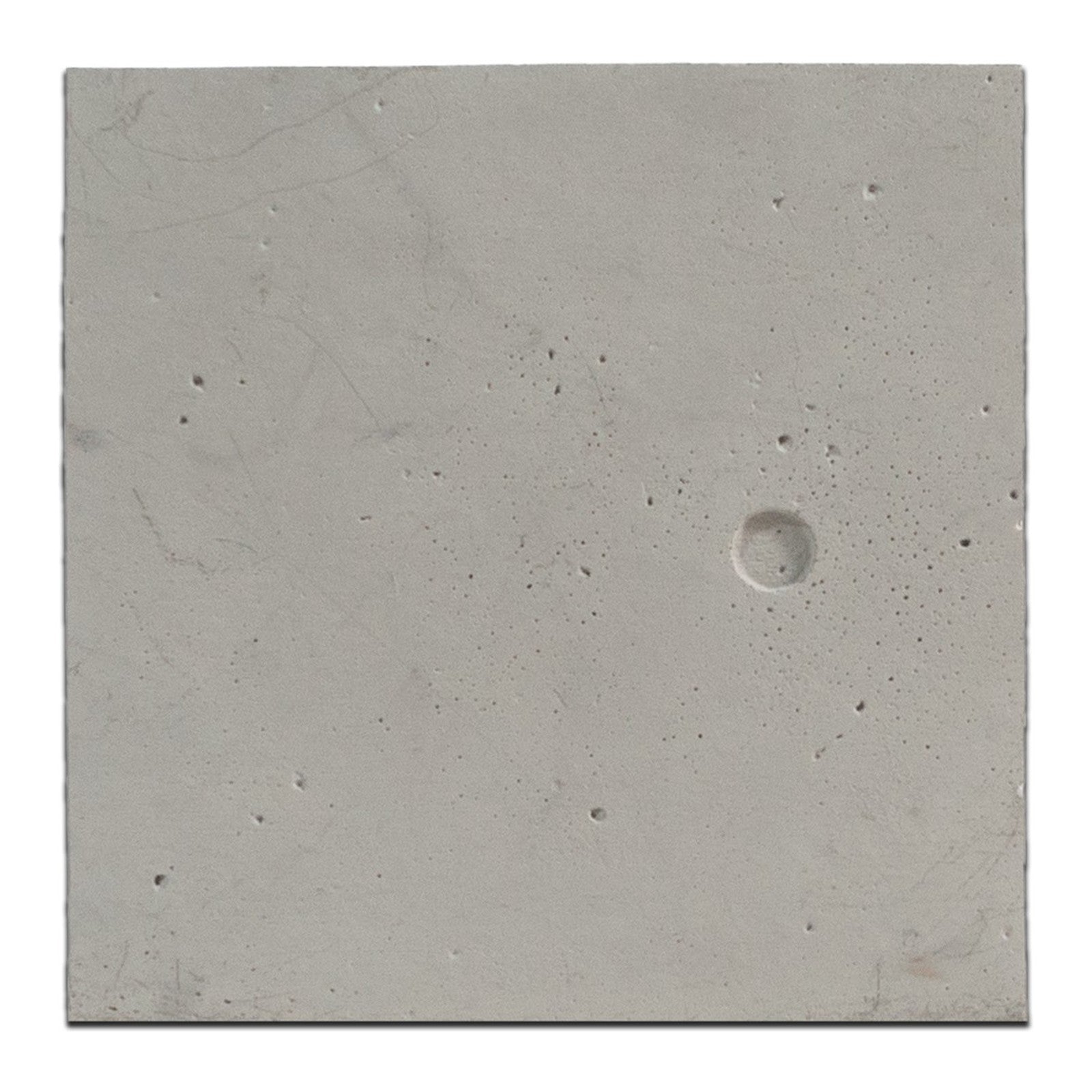 RealCast Slab Panel 48×48 Circles in Natural Grey