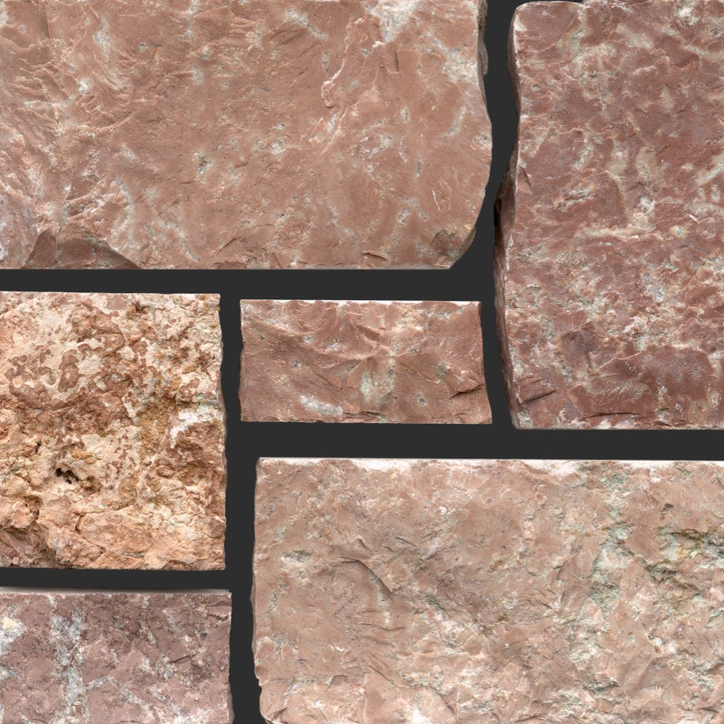 Redmont Riverbed Dimensional natural marble full bed building stone — Earthworks Meridian Dimensional