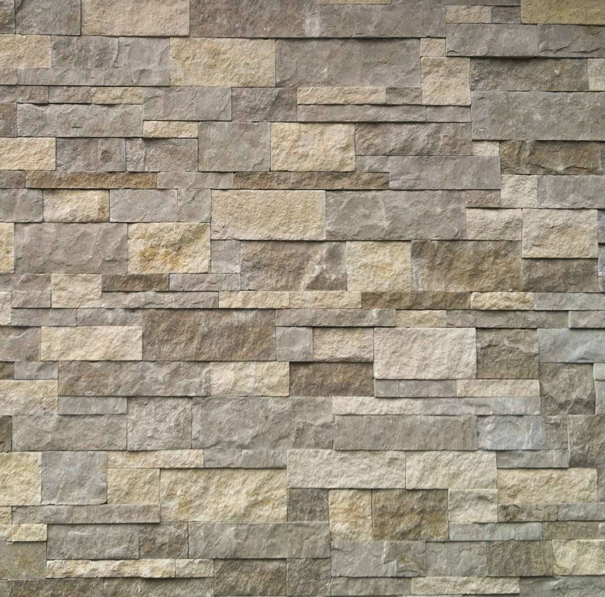 Sierra Limestone Drystack natural stone installation