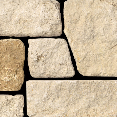 Timberline Ridge Limestone natural limestone full bed building stone — Earthworks Cottage Wood