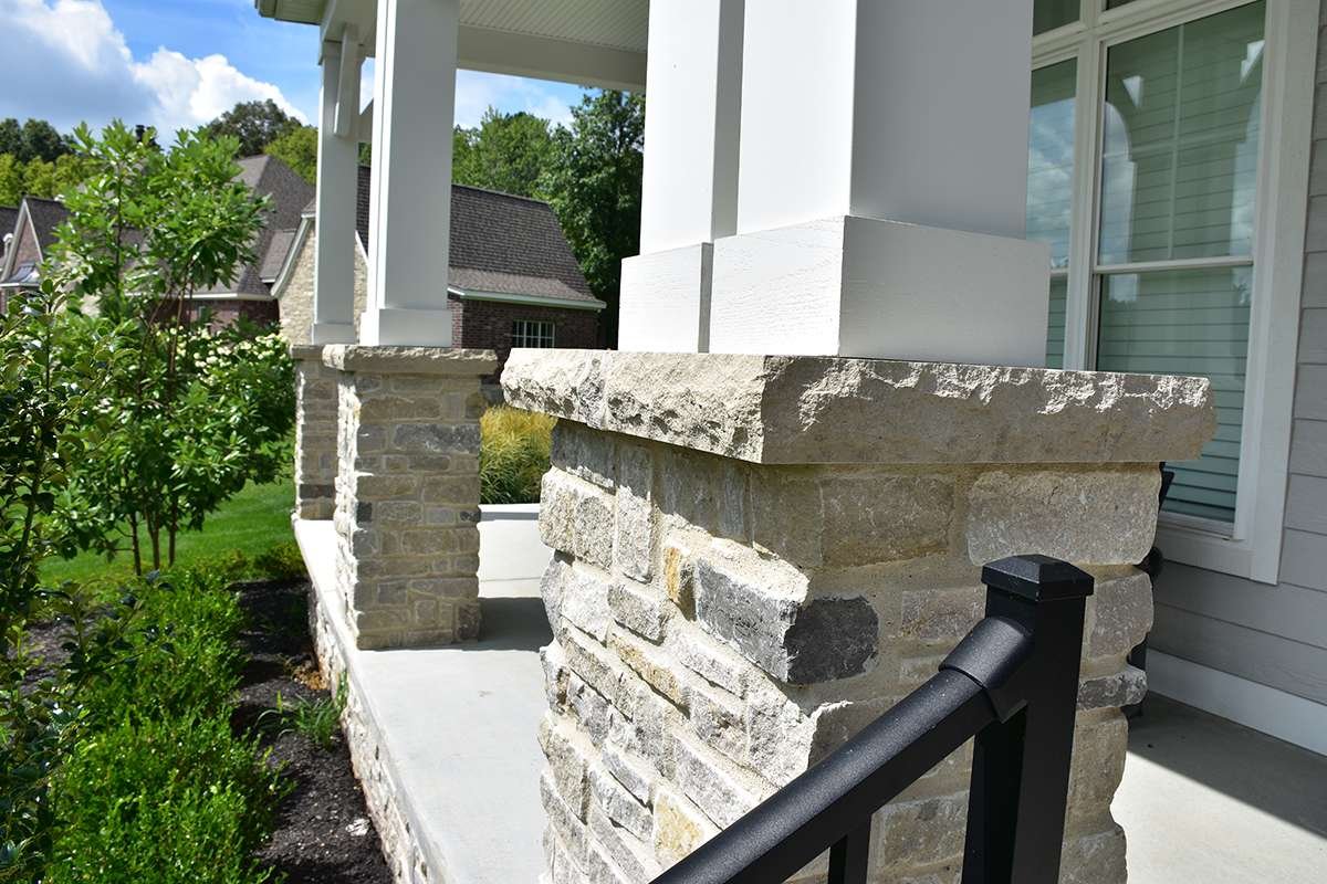 Vintage Hollow Limestone natural stone installation