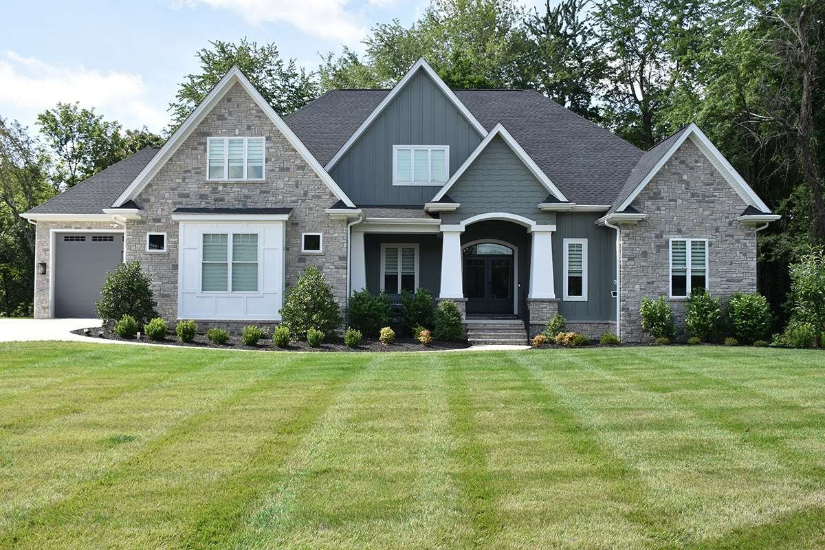 Vintage Hollow Limestone installed stone wall