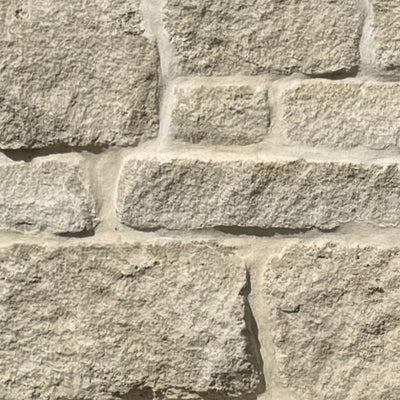 Weston Estate Limestone Tumbled Random Heights natural limestone full bed building stone — Earthworks Cottonwood Tumbled Random Heights